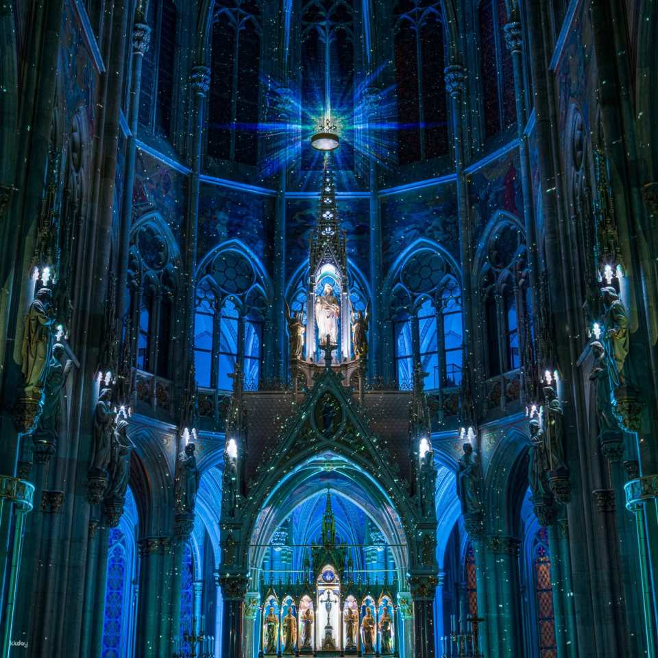 Light of Creation Immersive Light Show at Votive Church Vienna