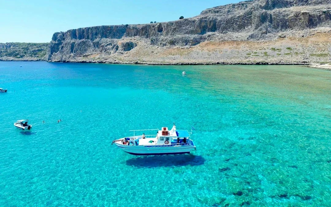 Lindos, Pefkos: All-Inclusive Swim & Snorkel Boat Cruise Image 8
