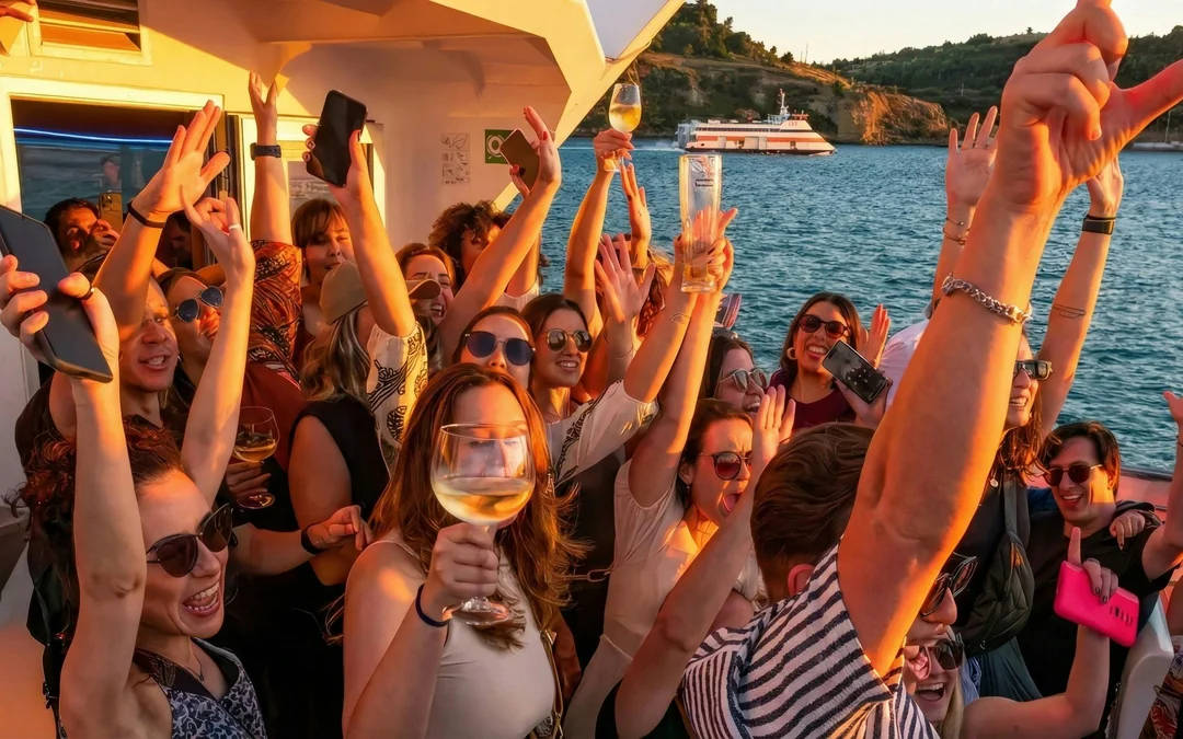 Lisbon Sunset Party Cruise with DJ and Open Bar Image 1