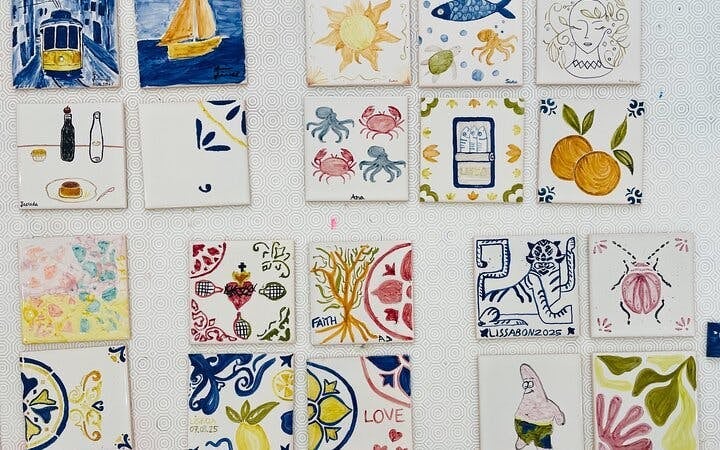 Lisbon Tile Painting Workshop in Artist’s Studio with Local Artist Guidance and Materials Included Image 7
