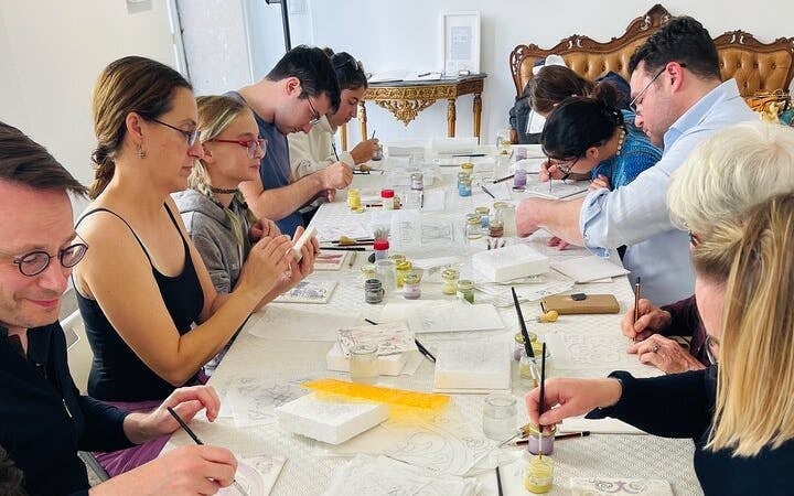 Lisbon Tile Painting Workshop in Artist’s Studio with Local Artist Guidance and Materials Included Image 8