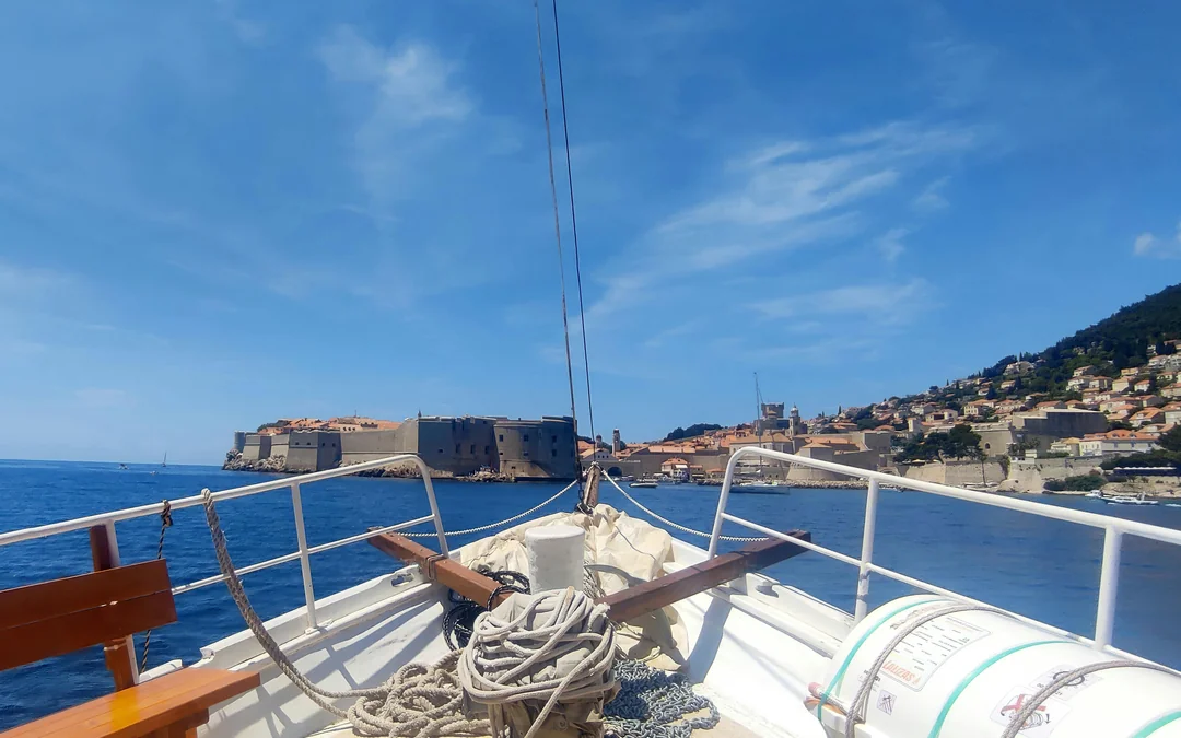 Lunch on Board in Front of Dubrovnik City Walls Image 2