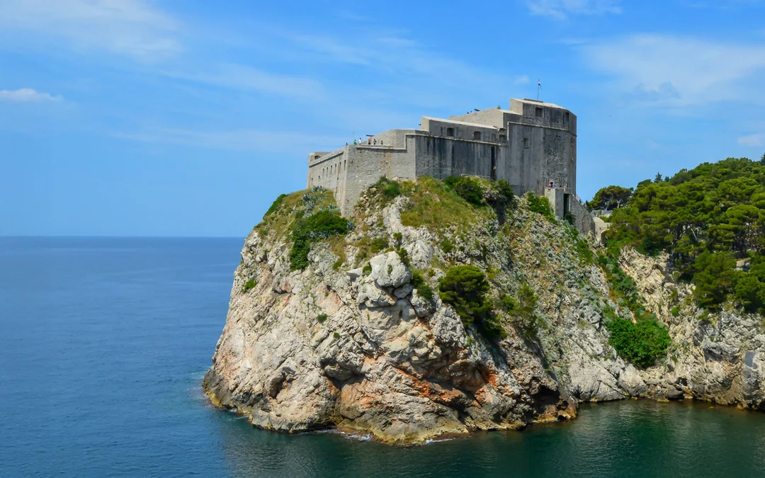Lunch on Board in Front of Dubrovnik City Walls Image 5
