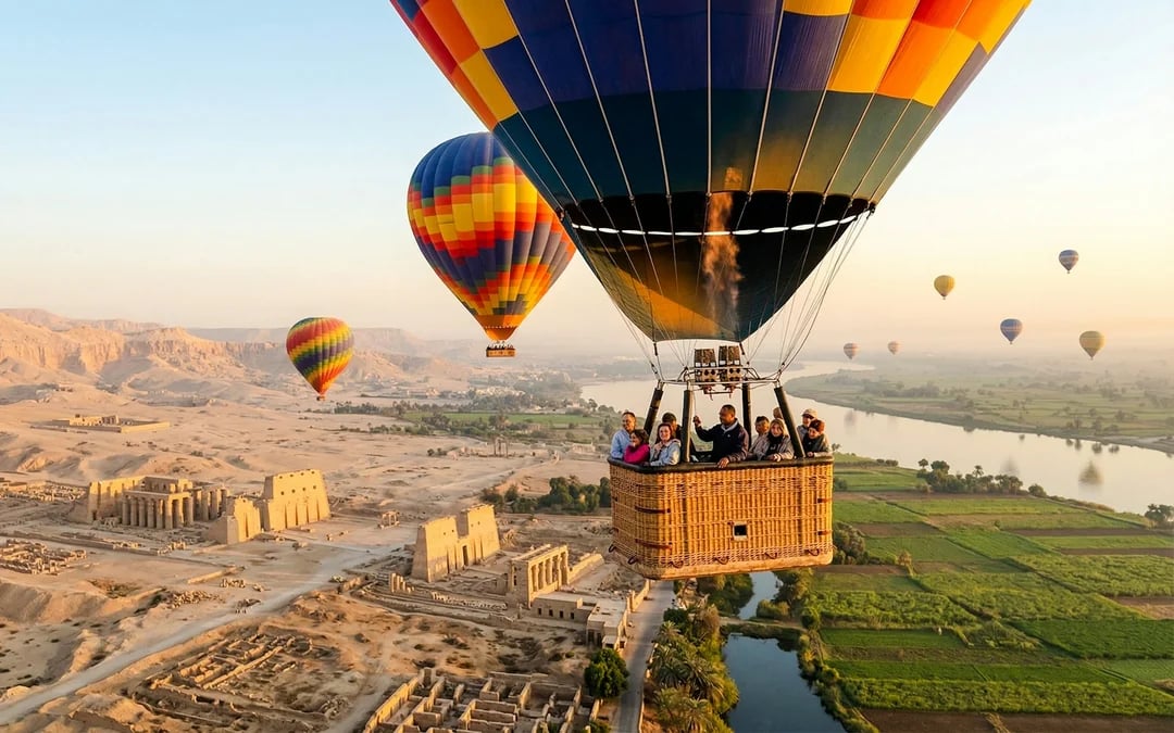 Luxor Sunrise Hot Air Balloon Flight with Round-Trip Transfers Image 7