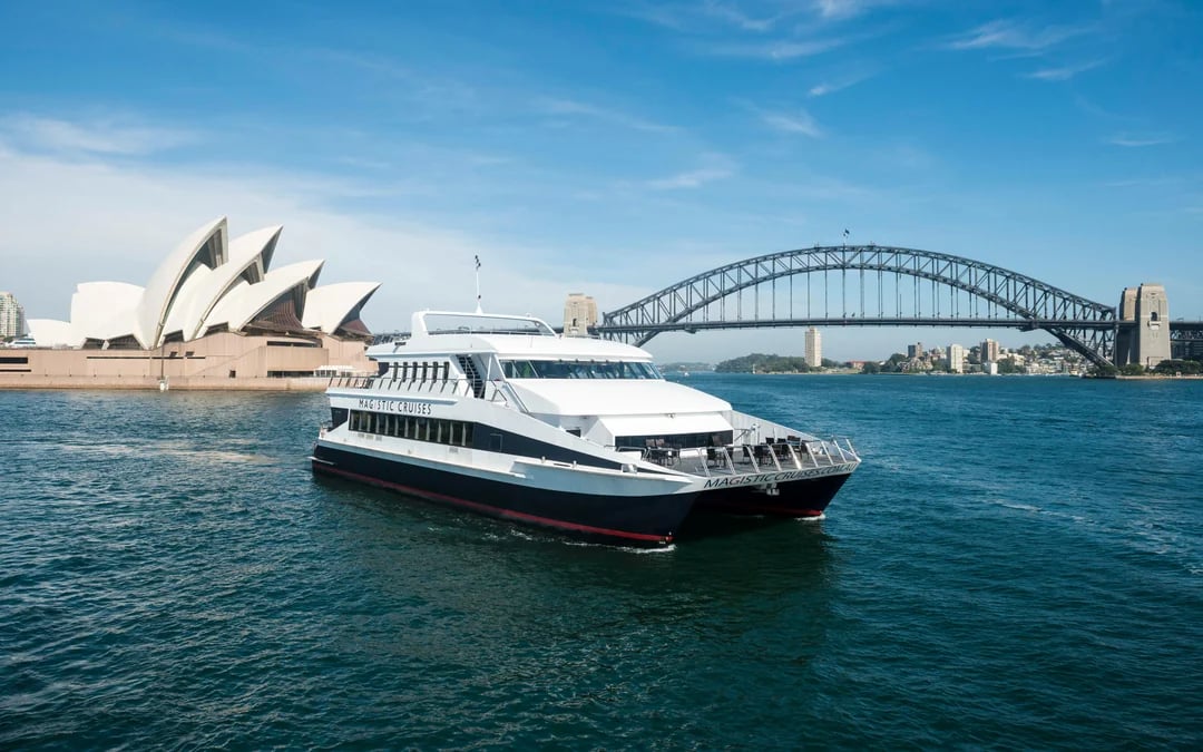 Luxury Catamaran Sightseeing Buffet Lunch Cruise - 1pm Image 1