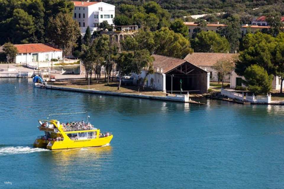 Mahon Harbour Yellow Catamarans cruise with underwater views
