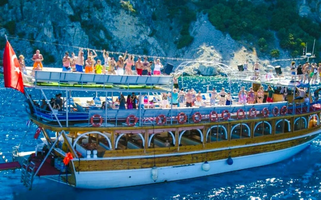 Marmaris Coast Boat Trip with Swim Stops, Unlimited Drinks and BBQ Lunch Image 1