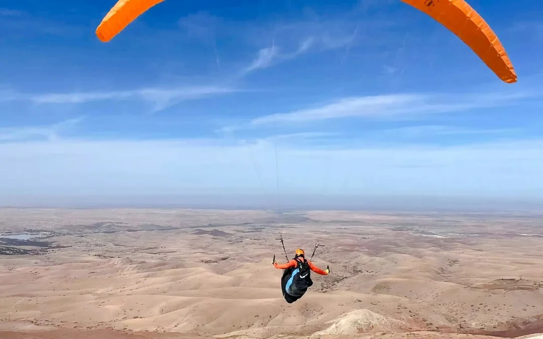Marrakech Tandem Paragliding Flight with Atlas Mountain Views Image 1