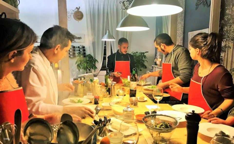 Mediterranean cooking class, tapas sampling and dinner
