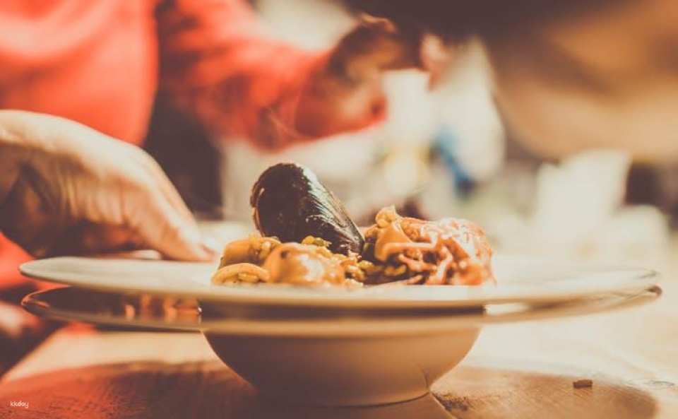 Mediterranean cooking class, tapas sampling and dinner