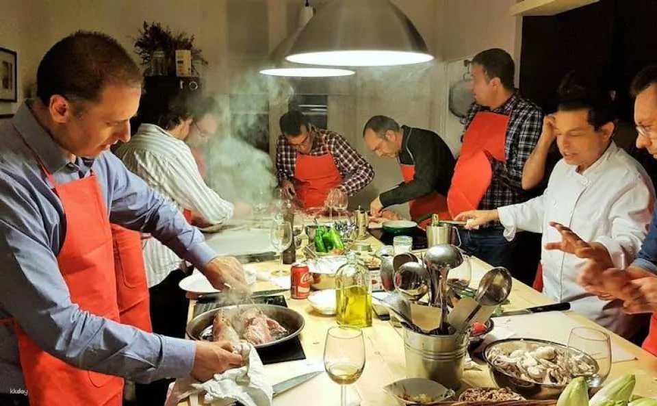 Mediterranean cooking class, tapas sampling and dinner