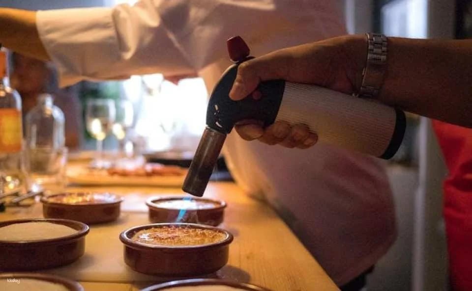 Mediterranean cooking class, tapas sampling and dinner