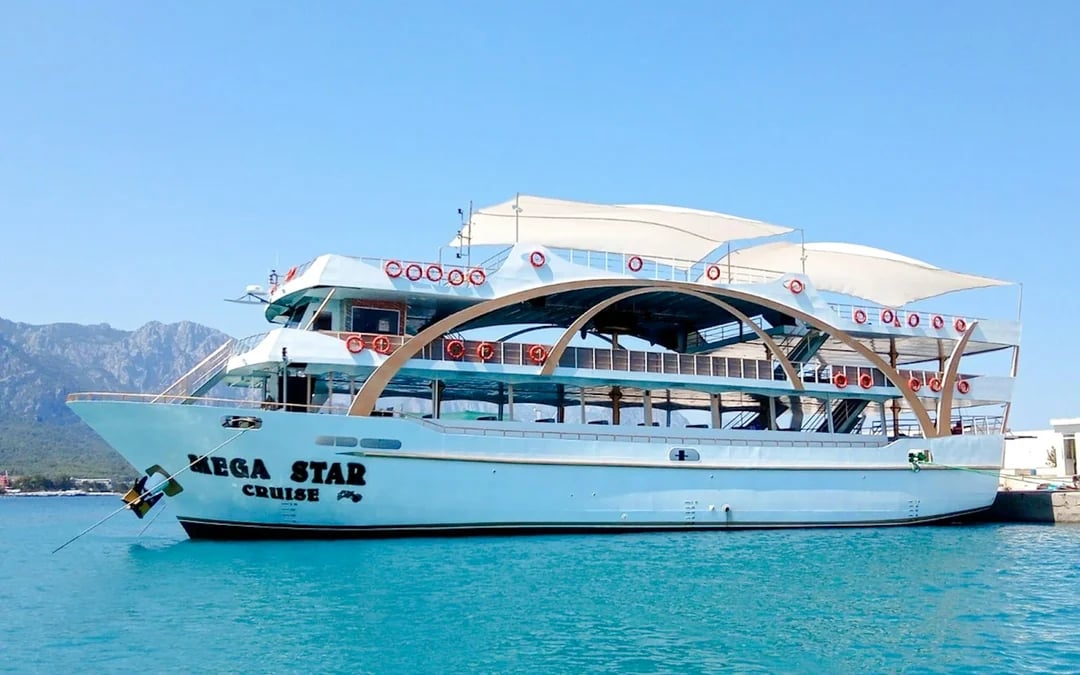 Mega Star Antalya-Kemer Boat Cruise with Lunch and DJ Image 1