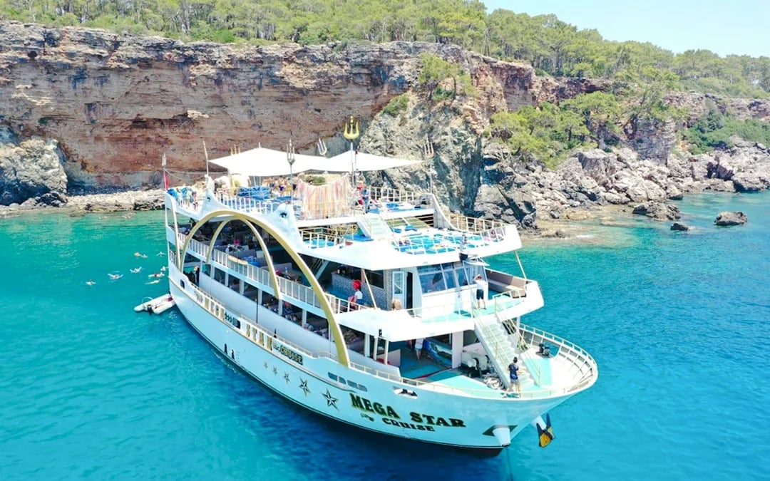 Mega Star Antalya-Kemer Boat Cruise with Lunch and DJ Image 5