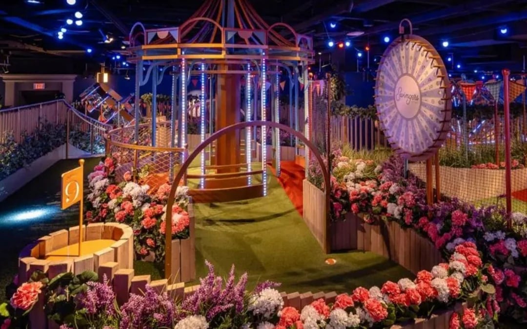 Mini Golf Experience with Two-Course Menu and Beverage at Swingers Image 2