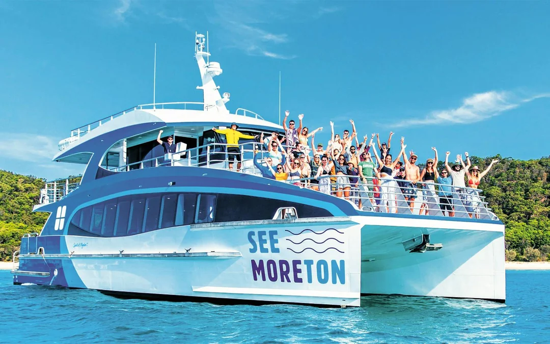 Moreton Island: Dolphin Eco-Cruise & Tangalooma Wrecks Snorkel Tour Image 1