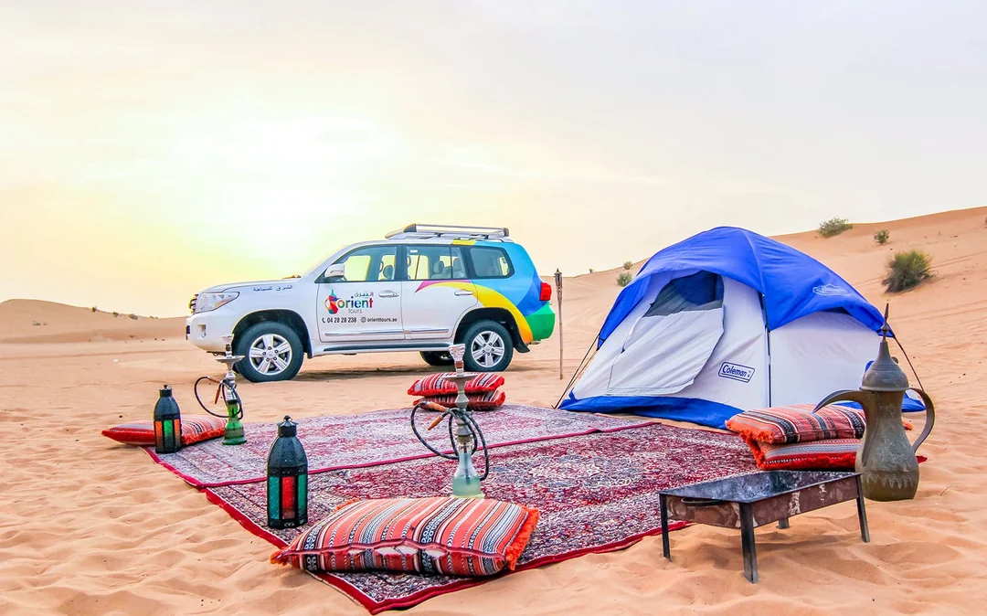 Morning Desert Safari with Camel Farm Visit & Sandboarding Image 8