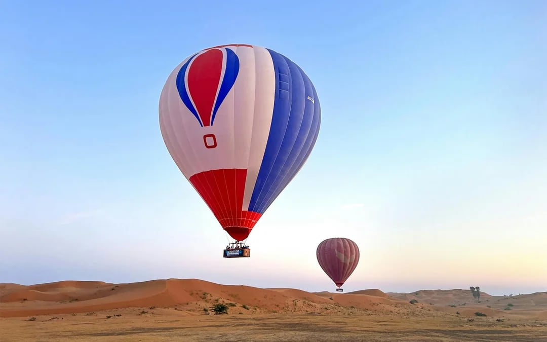 Mountain Sunrise Hot Air Balloon Experience in Ras Al Khaimah with In-Flight Photos, Videos and Round-Trip Hotel Transfers Image 1