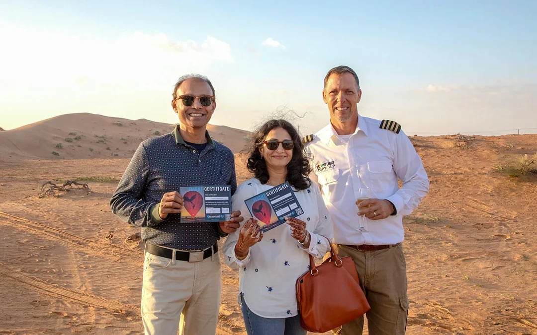 Mountain Sunrise Hot Air Balloon Experience in Ras Al Khaimah with In-Flight Photos, Videos and Round-Trip Hotel Transfers Image 11