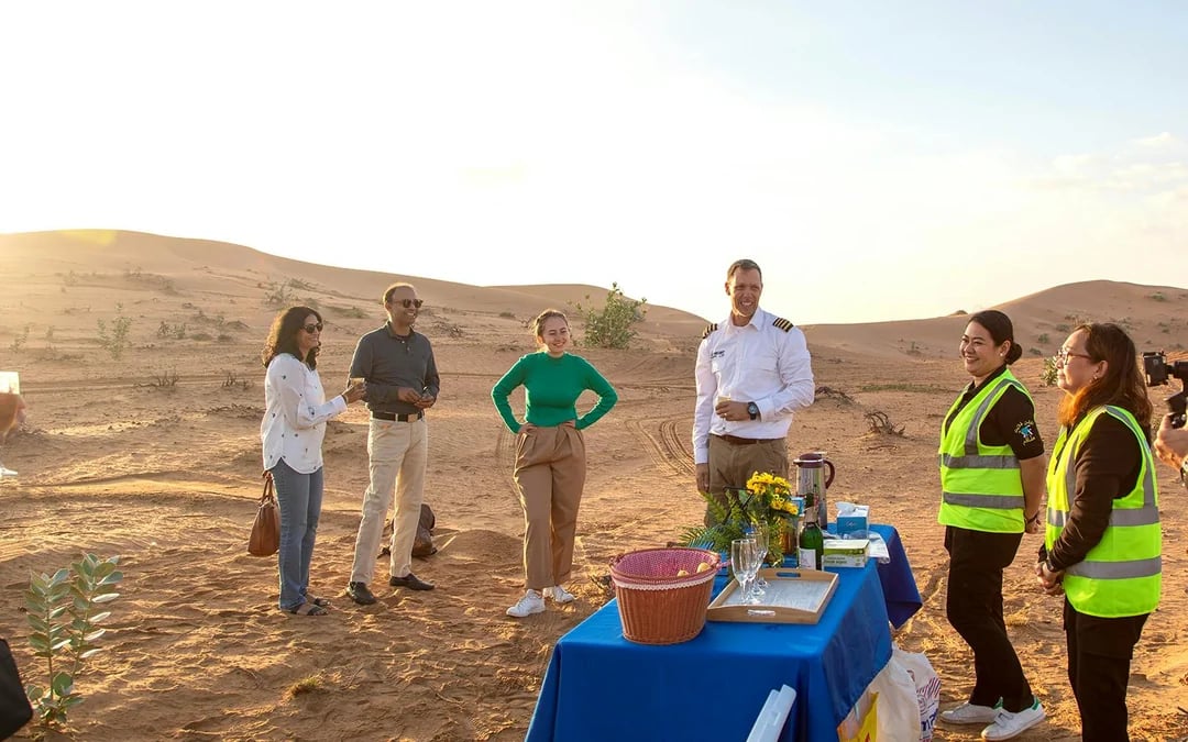Mountain Sunrise Hot Air Balloon Experience in Ras Al Khaimah with In-Flight Photos, Videos and Round-Trip Hotel Transfers Image 12