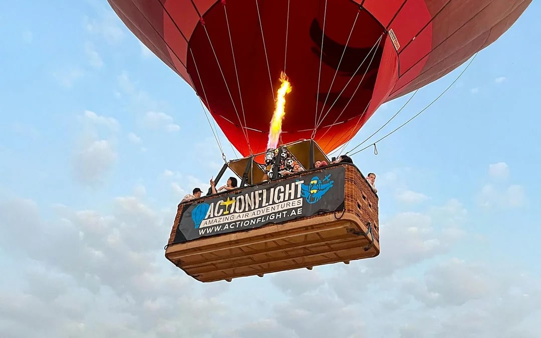Mountain Sunrise Hot Air Balloon Experience in Ras Al Khaimah with In-Flight Photos, Videos and Round-Trip Hotel Transfers Image 4