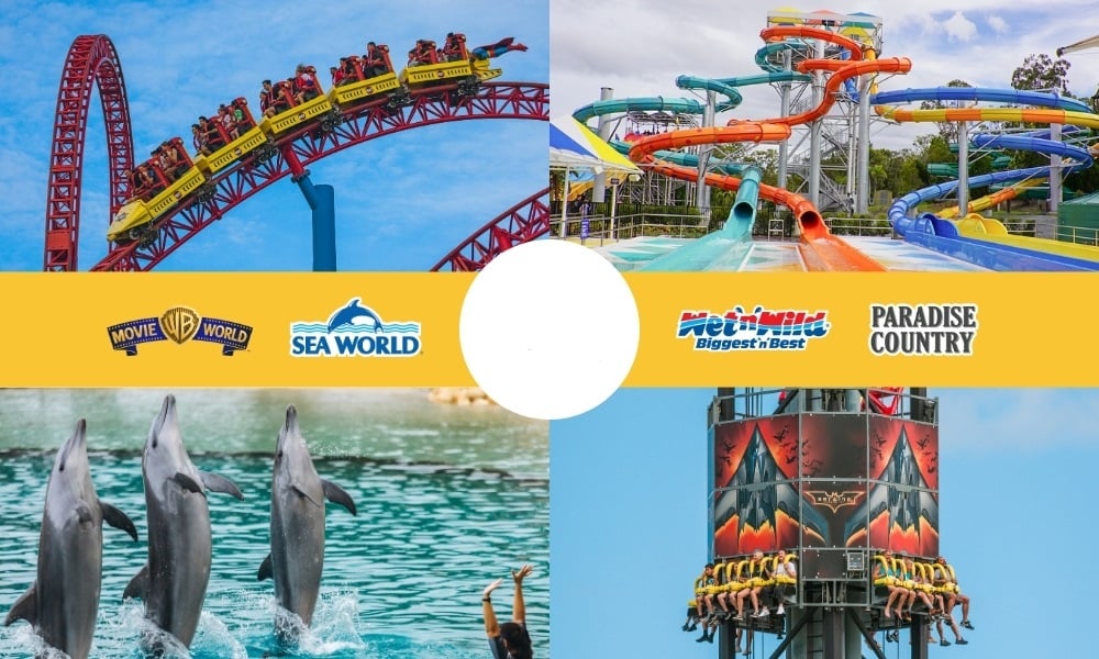 Movie World, Sea World, Wet'n'Wild, Paradise Country Gold Coast Multi-Day Pass