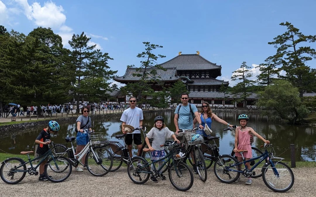 Nara Private Family E-Bike Tour with Lunch and Child Seats Included Image 3