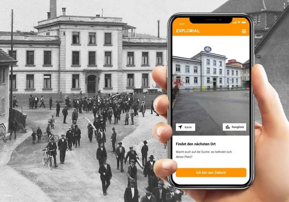 Neuhausen am Rheinfall interactive scavenger hunt with the smartphone