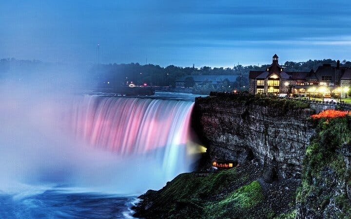 Niagara Falls USA Night Walking Tour with Illuminated Views and Seasonal Fireworks Image 6