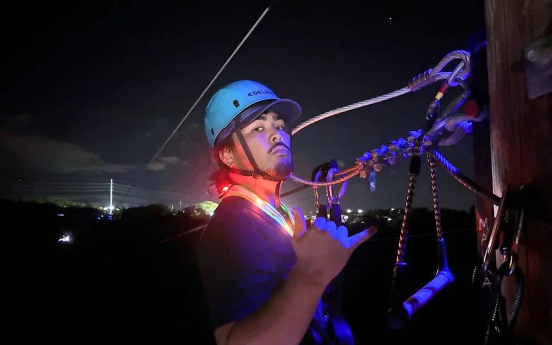 Night Zipline Adventure with Campfire S'mores Image 3