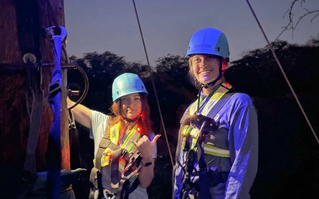Night Zipline Adventure with Campfire S'mores Image 5