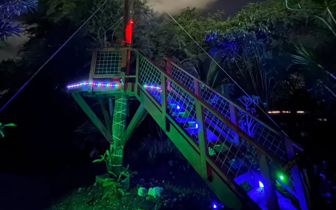 Night Zipline Adventure with Campfire S'mores Image 8
