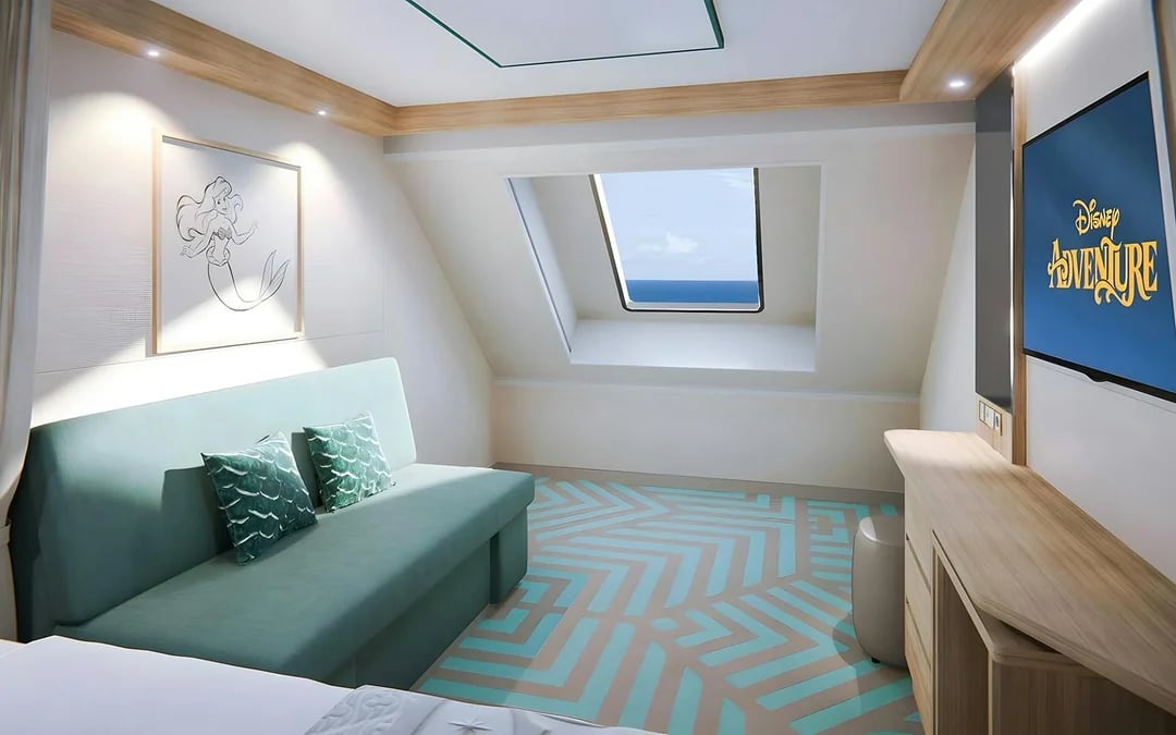 Oceanview Staterooms: Disney Adventure Cruise Image 2