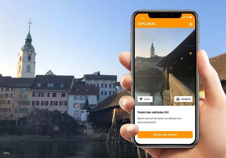 Olten interactive scavenger hunt with smartphone