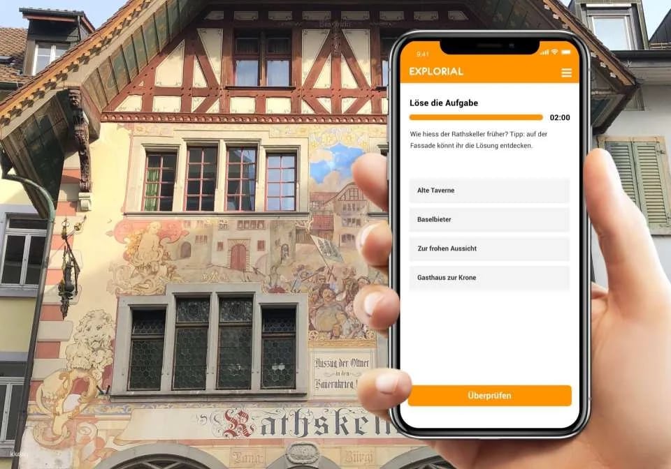 Olten interactive scavenger hunt with smartphone