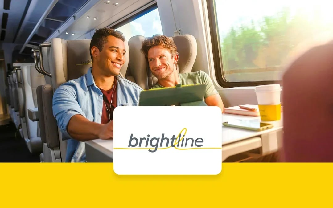Orlando to Miami Day Trip: Round-Trip Brightline Train + Miami Open-Top Bus and Biscayne Bay Cruise Image 1