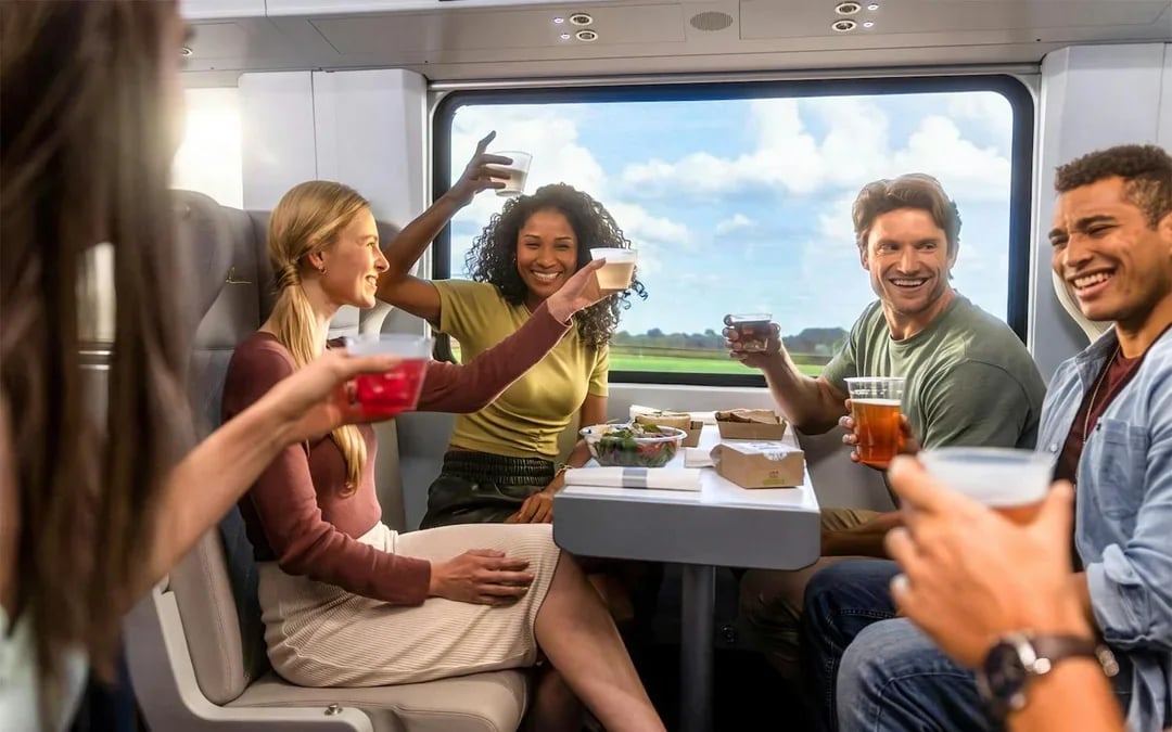 Orlando to Miami Day Trip: Round-Trip Brightline Train + Miami Open-Top Bus and Biscayne Bay Cruise Image 2
