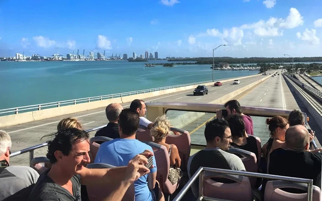 Orlando to Miami Day Trip: Round-Trip Brightline Train + Miami Open-Top Bus and Biscayne Bay Cruise Image 7