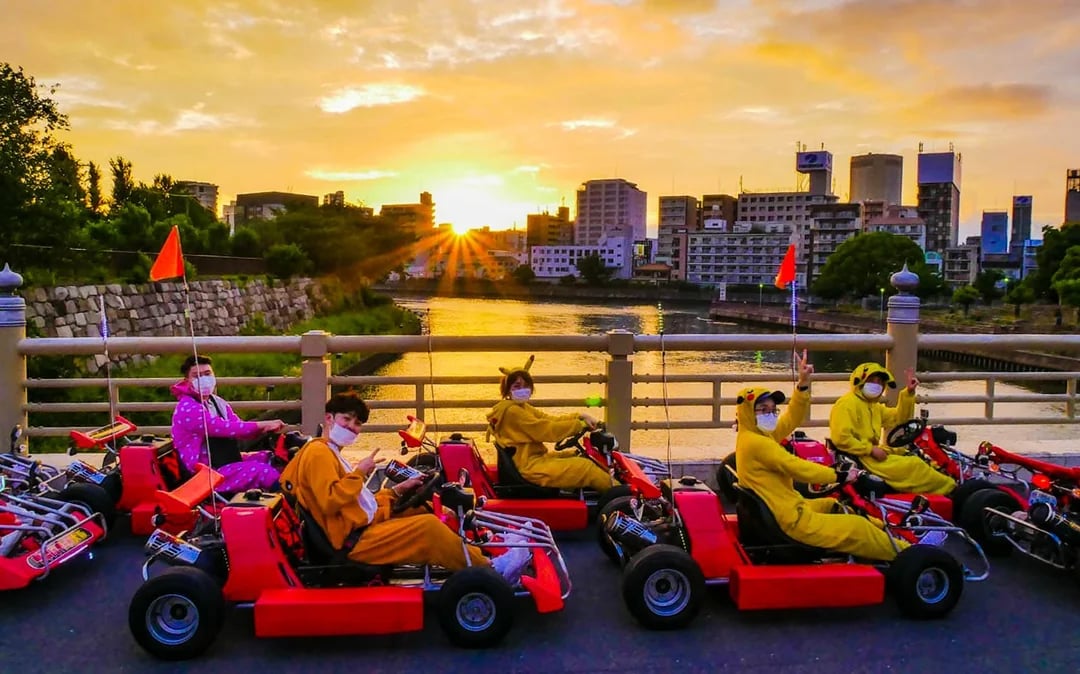 Osaka: Castle, Dotonbbori & Namba 60/90-Min Go-Karting Experience by Akiba Kart Image 7