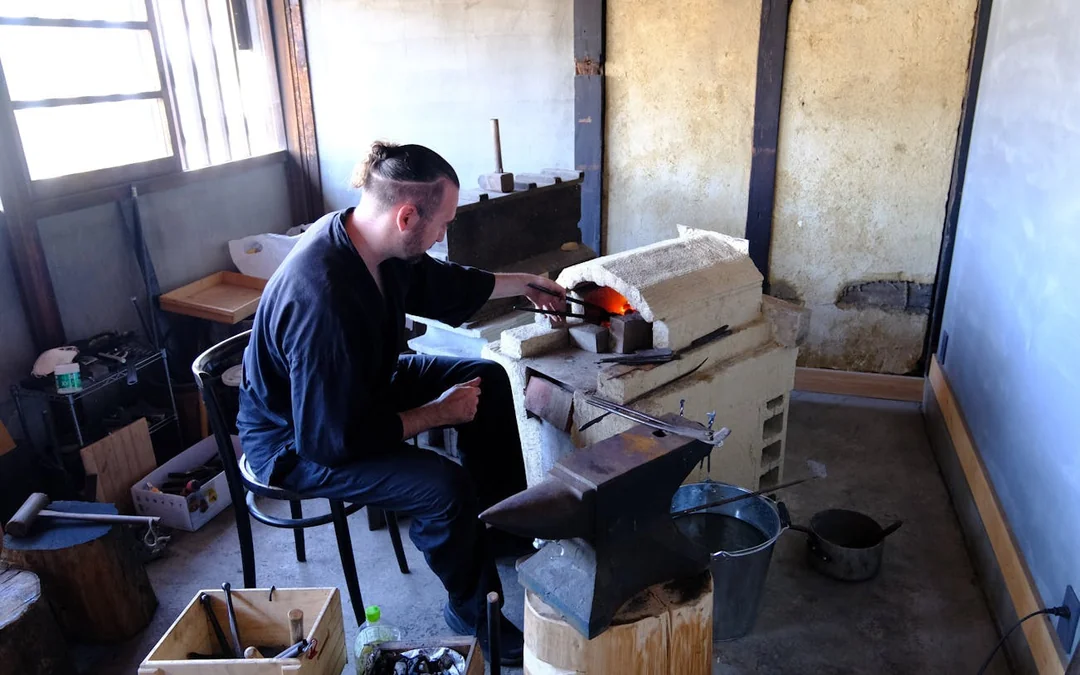 Osaka: Guided Tour of Mochi Tasting, Traditional Knife Maker or Blacksmith Image 5