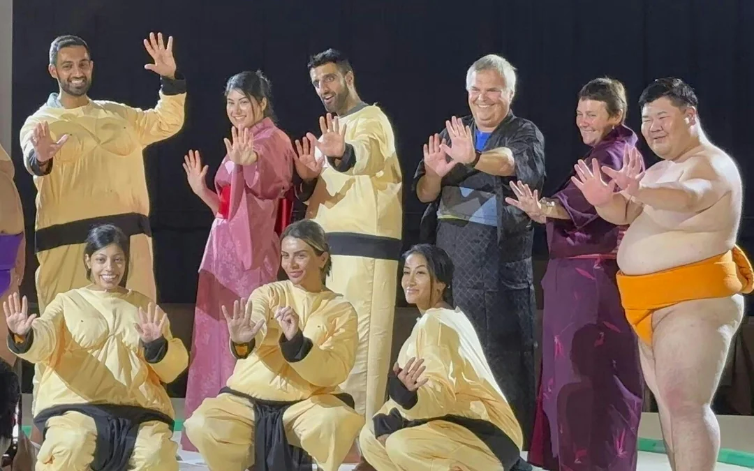 Osaka: Sumo Practice Show at Ochiizumibeya with Chanko-Nabe Hot Pot and Photo Image 11