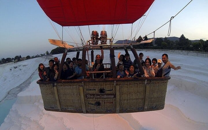 Pamukkale Hot Air Balloon Flight Over Travertines and Hierapolis with Hotel Transfers and Flight Certificate Image 4