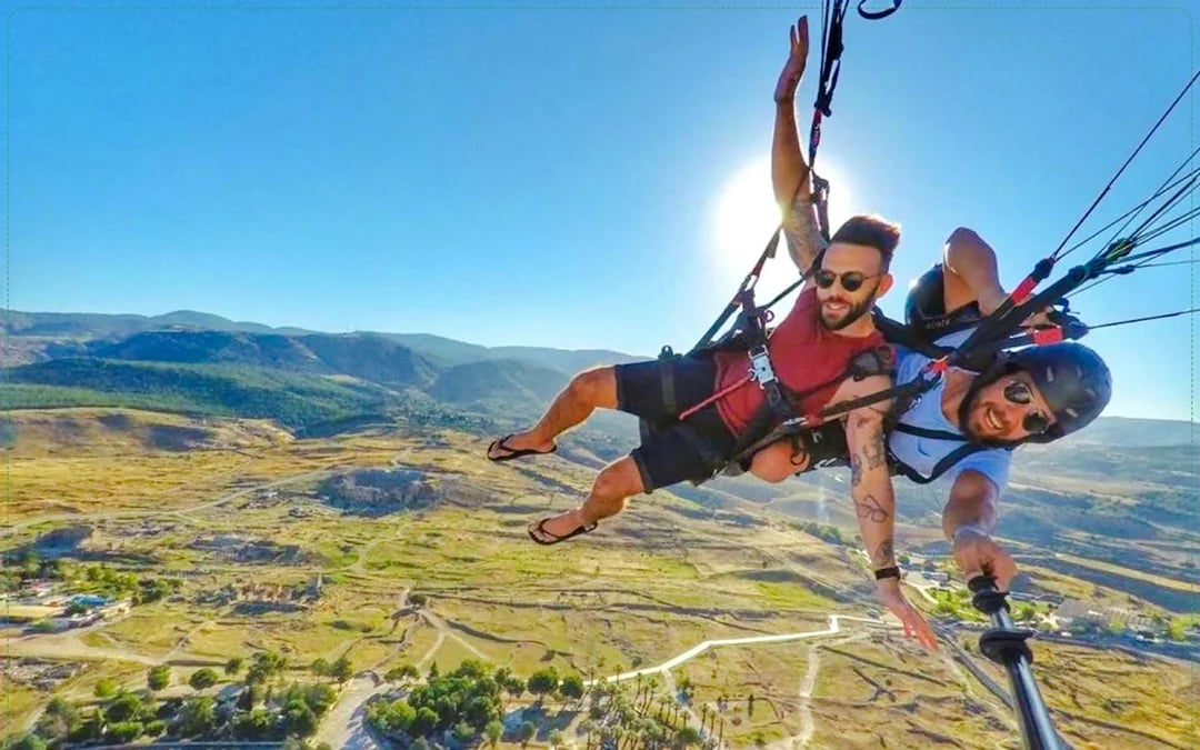 Pamukkale: Tandem Paragliding Over Hierapolis and Pamukkale Travertines Image 6