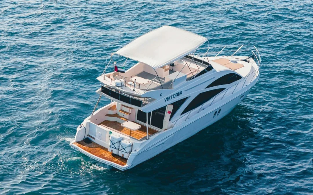 Party at Sea: Luxury Private Yacht Rental from Dubai Harbour Image 2