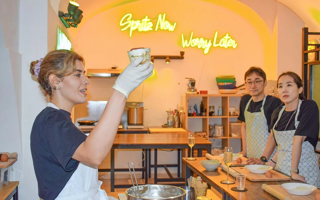 Pasta-Making Cooking Class in Rome with Tiramisu or Spritz Image 5