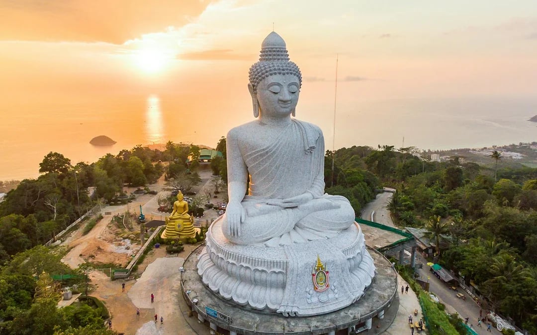 Phuket Guided City Tour with Transfers: Big Buddha, Old Town & Wat Chalong Image 1