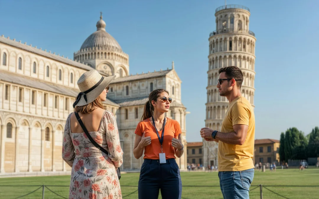 Pisa Cathedral and Leaning Tower Guided Tour with a Local Food Tour Image 1
