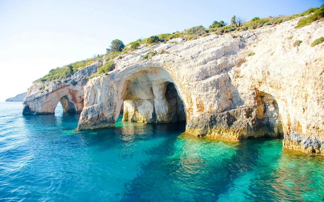 Poros Port Full-Day Cruise to Navagio Shipwreck and Blue Caves with Alykanas Visit Image 2