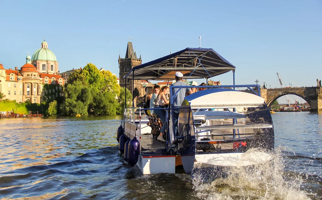 Prague Cycle Boat Tour with Unlimited Beer Image 5