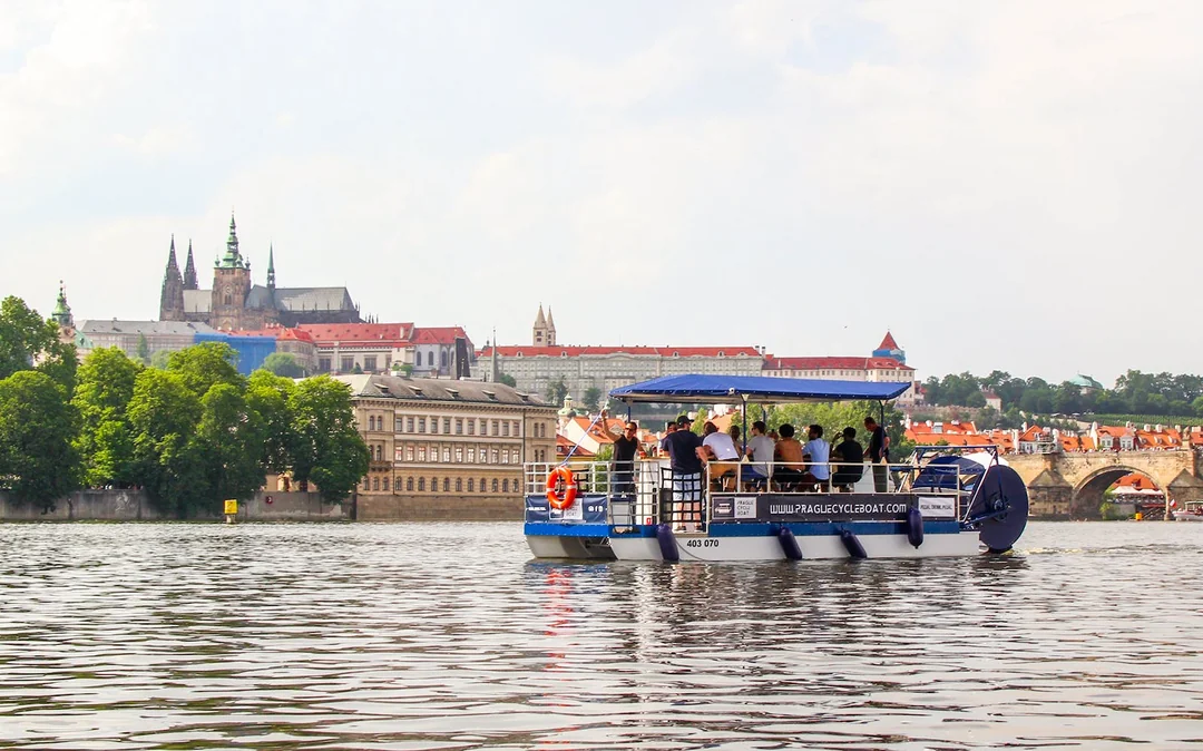 Prague Cycle Boat Tour with Unlimited Beer Image 9